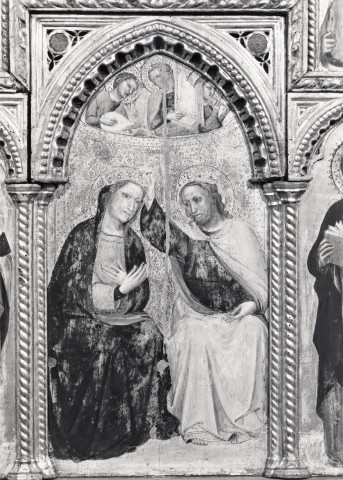 A. Villani e Figli — Giovanni da Bologna - sec. XIV - Incoronazione di Maria Vergine — particolare